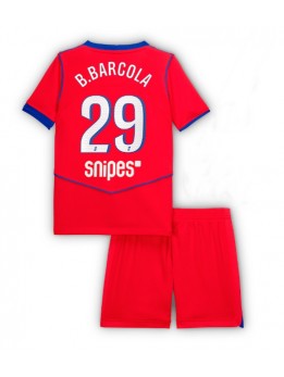 Paris Saint-Germain Bradley Barcola #29 Dječji Rezervni Dres kompleti 2025-26 Kratak Rukavima (+ kratke hlače)